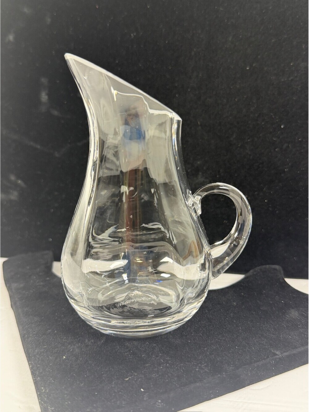 Wedgwood Clear Crystal Glass Pitcher Elegant Serving Piece